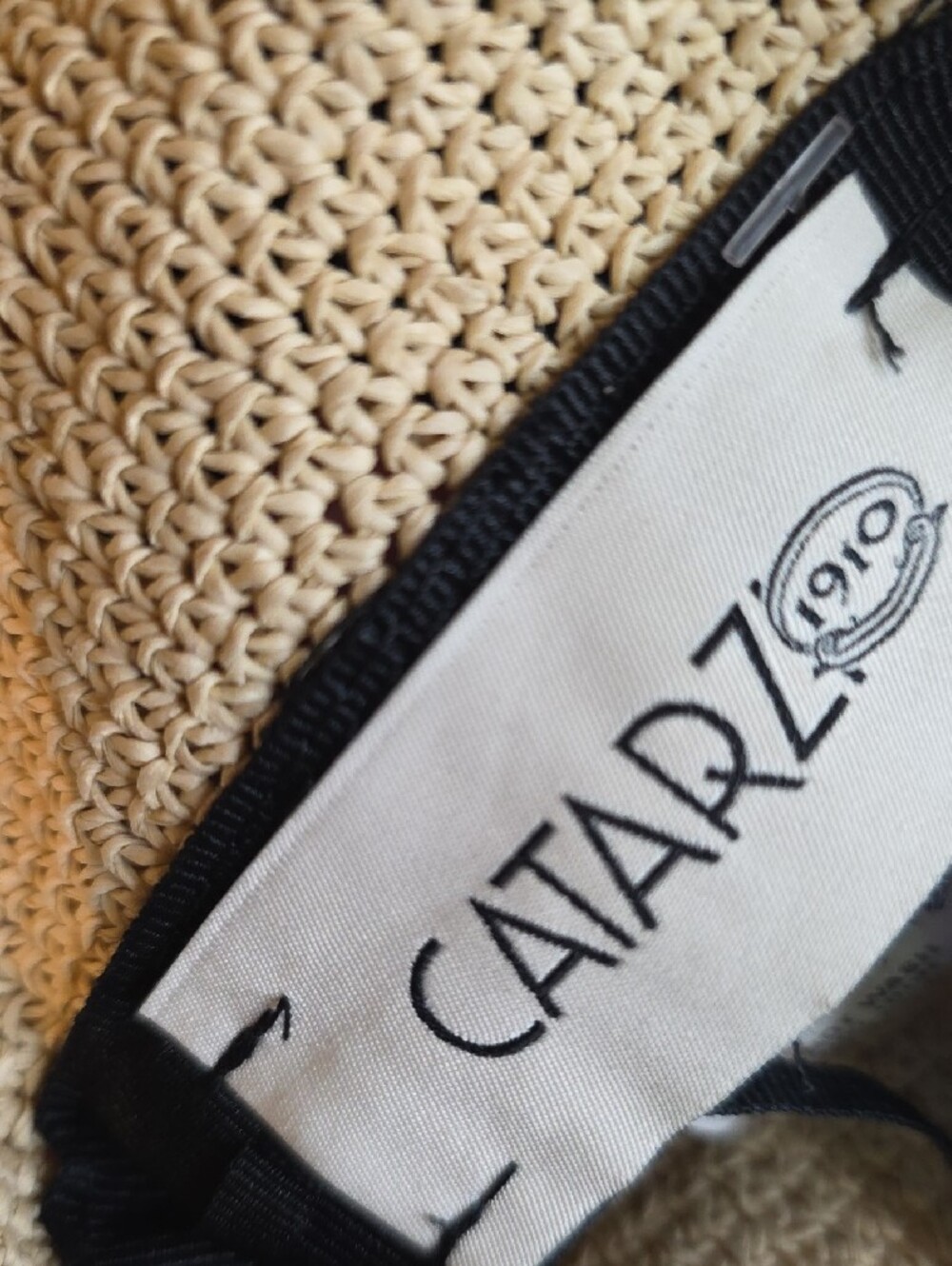 NWT CATARZI 1910 ITALY Packable Beige Straw Sun Hat - Women's Beach Hat P25CAT17 - Picture 6 of 8